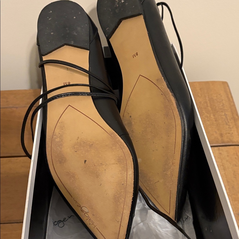 Halogen Women's Black Lace-Up Flats - Picture 8 of 9